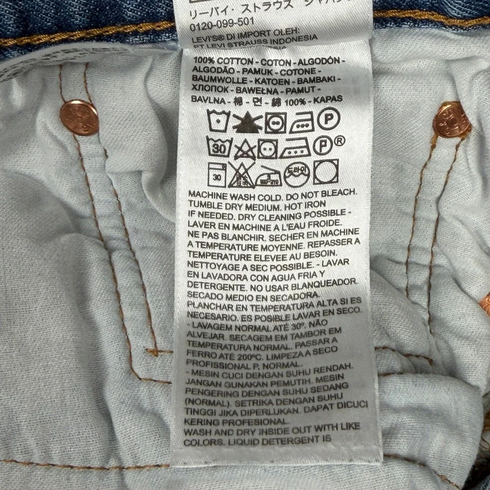 Levi's 501 Original Jeans Men's 40x36 Medium Stonewash Button Fly Straight